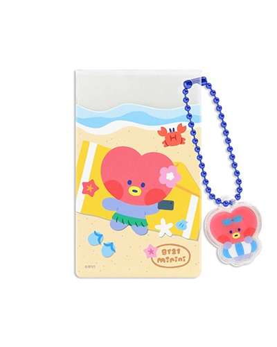 【BT21】クリアカードポケット【サマースカイ】- タタ(TATA)