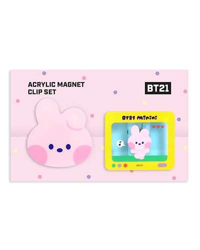 [BT21] ミニニ アクリル マグネット クリップ セット - クッキー(COOKY)