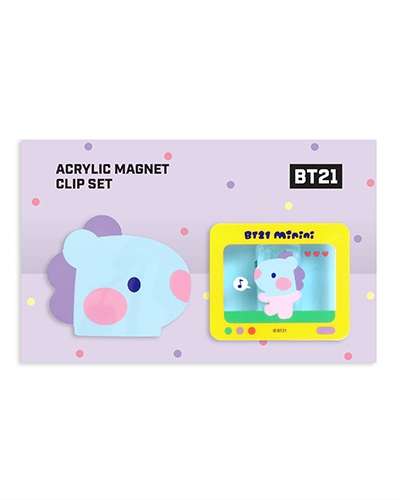 [BT21] ミニニ アクリル磁石クリップセット- MANG