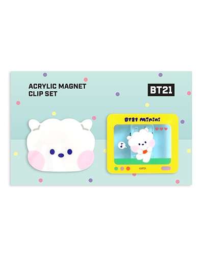 [BT21] ミニニ アクリルマグネットクリップセット- RJ