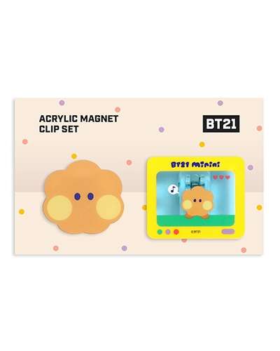 [BT21] ミニニ アクリル マグネット クリップ セット- シューキ(SHOOKY)