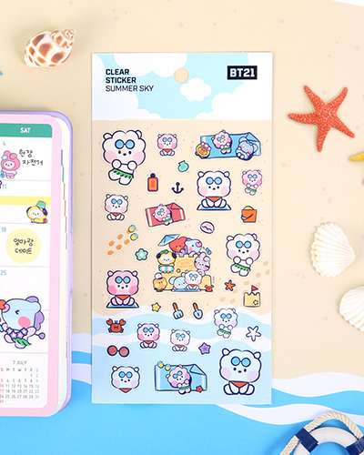 [BT21] クリアスティッカー [サマースカイ]