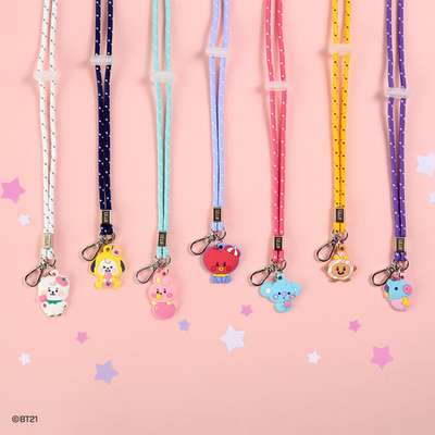 [BT21] Mascot Neck Strap [Jelly Candy]