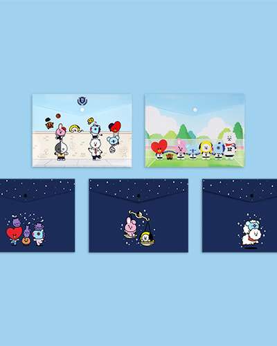 [BT21] PP File Pocket Set
