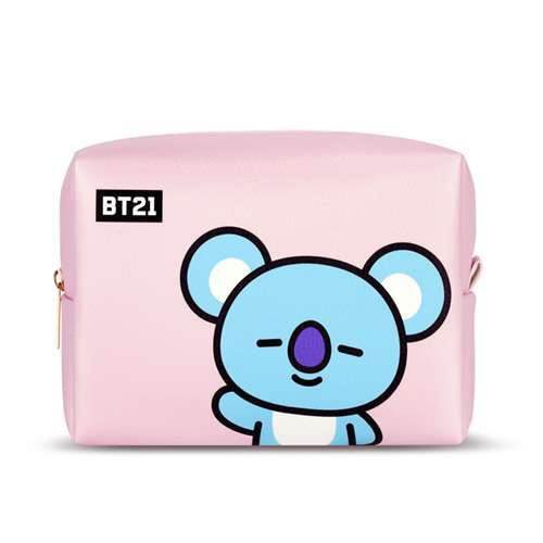 [BT21] PU Square Pouch L