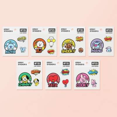 [BT21] Epoxy Sticker - G