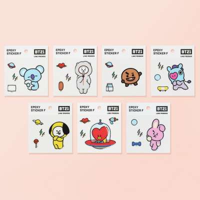 [BT21] Epoxy Sticker - F
