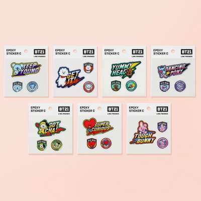 [BT21] Epoxy Sticker - C