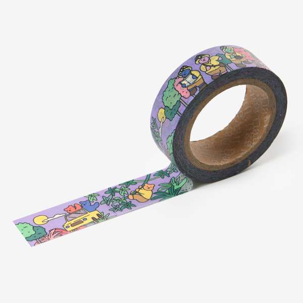 Jelly bear masking tape - 01 Adventure