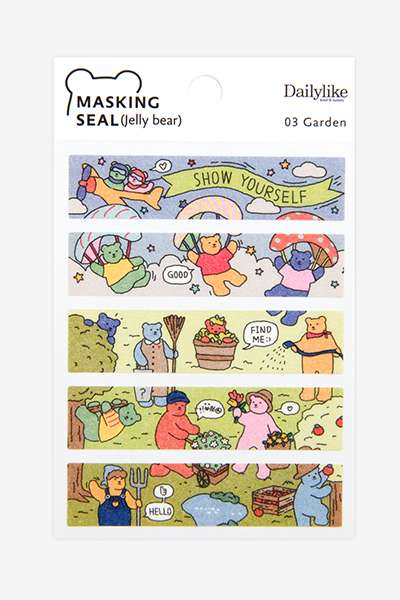 Masking Seal (Jelly Bear) - 03 Garden