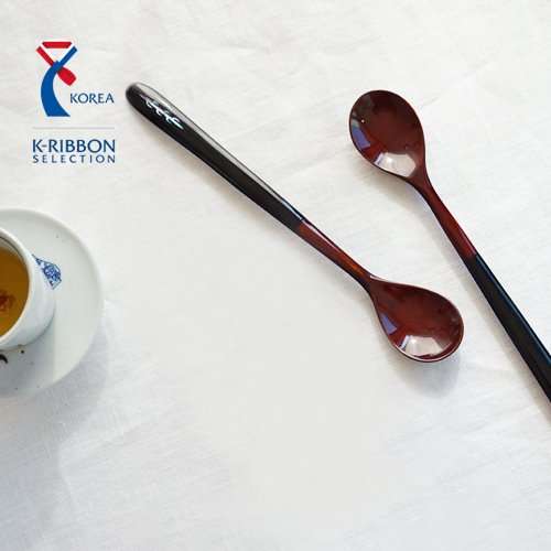 (Korea Excellence Craft Product) Chilmong Premium Chilji-do Lacquered Wooden Handle Multipurpose Spoon - Single Piece (1pcs)