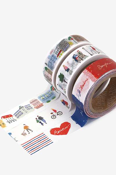 Masking Tape 3p Set - 01 Bonjour