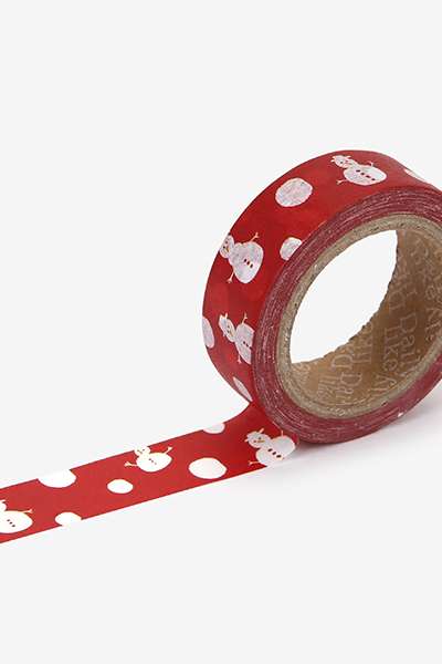 Masking Tape Christmas - 08 Snowman