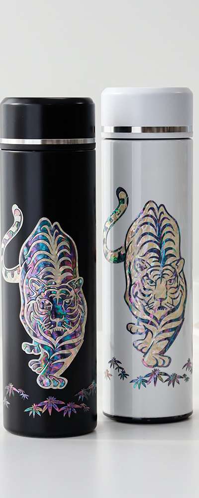 Mother-of-Pearl Lacquerware Tiger Stainless Steel Tumbler 500ml