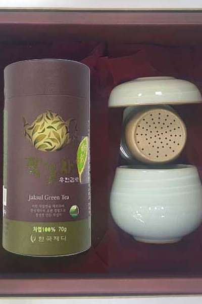 우前感露緑茶 新 1人茶器 ギフトセット 秋夕 名節 緑茶ギフト