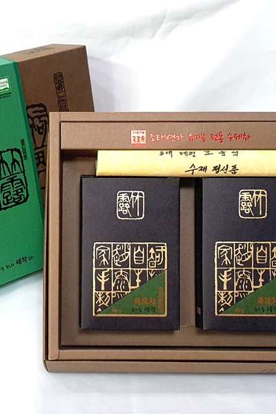 조태연가 竹露茶 細雀（緑茶）80g 智異山オーガニック手作り緑茶