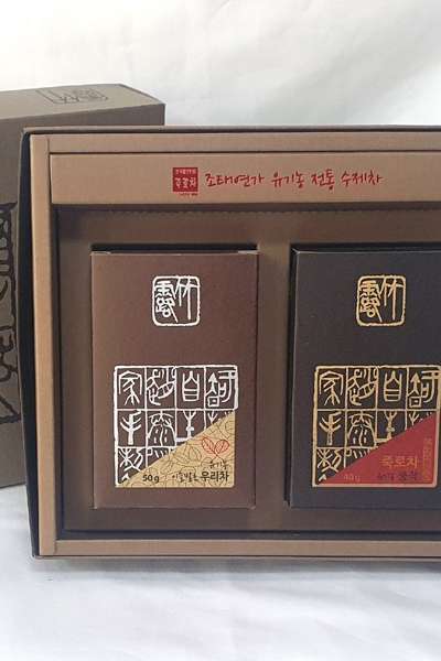 조太年家 中雀 緑茶+黄茶 セット 智異山 有機農栽培 手作り緑茶