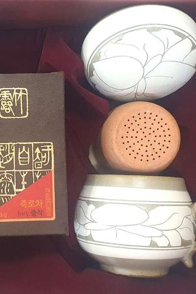 緑茶 茶器ギフトセット 牡丹 一人用茶器 조태연가 有機栽培 中作