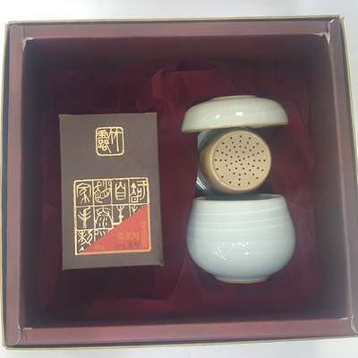 Organic Medium-Grade Green Tea 40g with Single-Serving Tea Set Gift Package