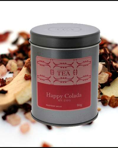 ドイツハーブティー Happy Colada(幸せなピナコラーダ)80g ハーブフルーツフラワーブレンディングティー