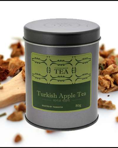 ドイツ ハーブティー フルーツティー フラワーブレンドティー Turkish Apple (トルコのりんご) 80g キャディ