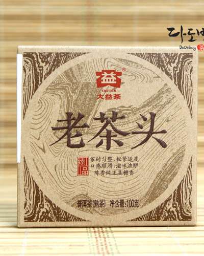 大益 プーアール茶 老茶頭(1401)-熟茶 100g 1個