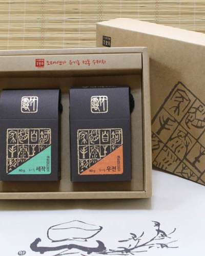 チョ・テヨンガ竹露茶セジャク+ウジョン(緑茶)80g/智異山オーガニック手作り緑茶