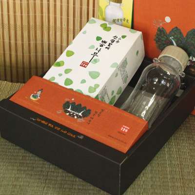 竹露茶2種 ギフトセット2-1号 - 桑の葉茶+携帯用茶器