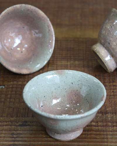 モミジ 5人用 茶碗 8.5cm 茶器盃 茶道茶碗 緑茶盃