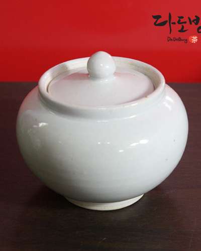 ハンドヨ ソグァンス名匠 伝統白磁 茶壺(茶筒) 3号-限定販売