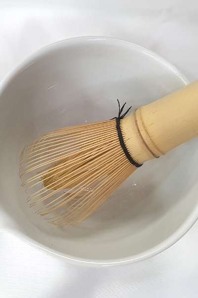 注ぎ口抹茶茶碗 白磁格泡点打ち抹茶ラテ用シェアリングボウル