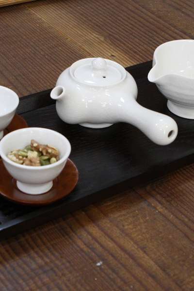 保育園·幼稚園 茶道授業用 おすすめ白磁 1～2人茶器セット 茶托トレイ付き