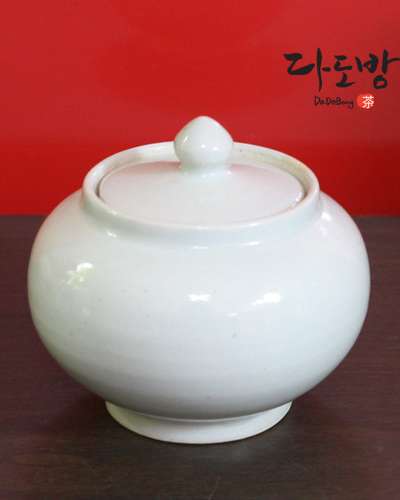 ハンドよ 徐光洙 名工 伝統 白磁 茶壺(茶筒)1号-限定販売