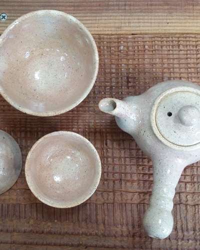 モミジ 2人用茶器セット/茶注/冷水用/湯呑2個