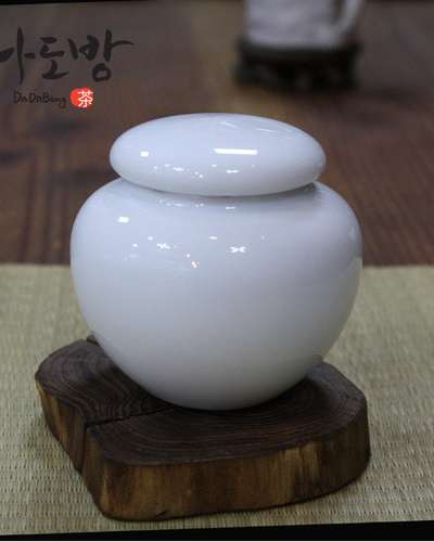 景徳鎮 茶筒(白磁)/茶荷/プーアル茶 烏龍茶 茶道授業用品
