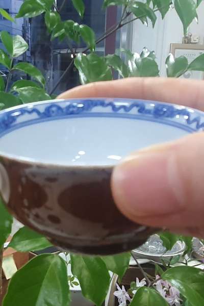 紫金釉 青花 馬紋 茶杯 高級 ギフトセット 茶器セット