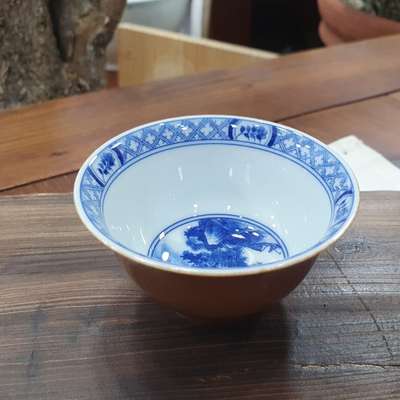 Sojiao Purple Gold Glaze Blue and White Landscape Porcelain Teacup Premium Gift Set Tea Service Set