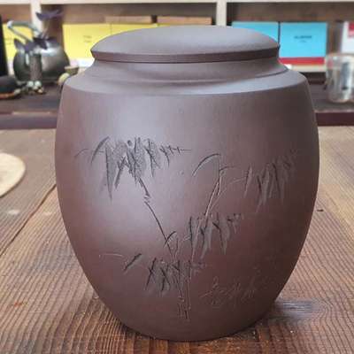 Zisha Tea Storage Jar (Double-Lid) Large 2021-1 Model / Pu-erh Tea Storage Container / Zisha Vessel