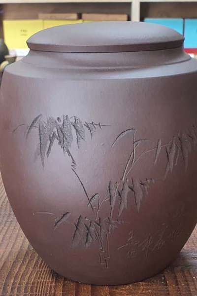 紫砂茶筒(両通)大 2021-1号/茶壺/プーアル茶保管筒/紫砂の壺