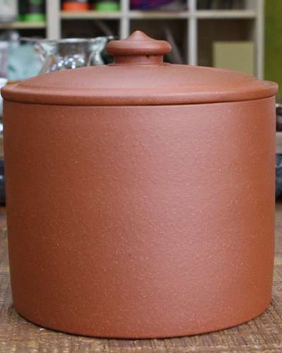 紫砂茶缶(양통)2号/茶壷/茶保存容器/紫砂壷