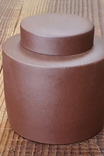 紫砂茶筒(両筒)小 2104-1号 茶壺 茶保管筒 紫砂容器
