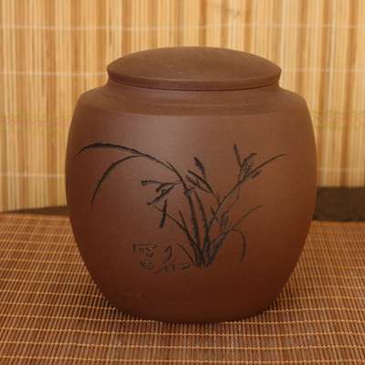 Zisha Tea Container (Dual-Lid) No. 2 / Tea Canister / Tea Storage Jar