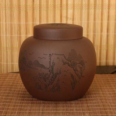 Zisha Tea Storage Jar (Double Jar) Medium 3 / Tea Caddy / Tea Storage Container / Zisha Urn