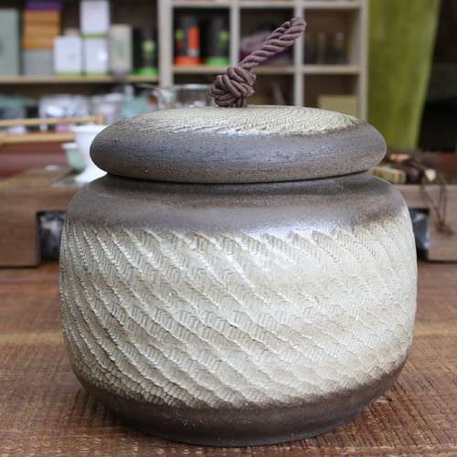 Yixing Clay Tea Container (Double-Eared) 2-1 Size / Tea Jar / Pu-erh Tea Storage Vessel / Yixing Ceramic Jar