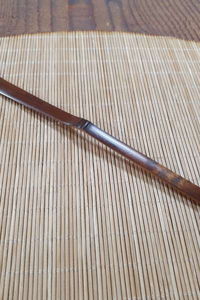 梅竹 抹茶用 燻製竹製抹茶スプーン 日本茶匙