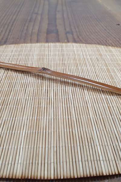 媒竹中抹茶時燻製竹抹茶スプーン日本茶時