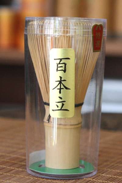 韓国の職人が製作した茶筅(ちゃせん) 100本-黄竹 抹茶用竹製茶筅