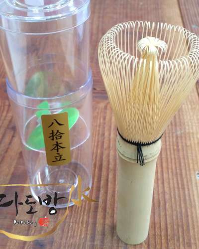 黄竹 茶筌(ちゃせん)-背高/抹茶用 竹製長柄茶筌/国産