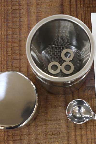 新型抹茶体(抹茶篩) 濾し網セット-大 茶筅