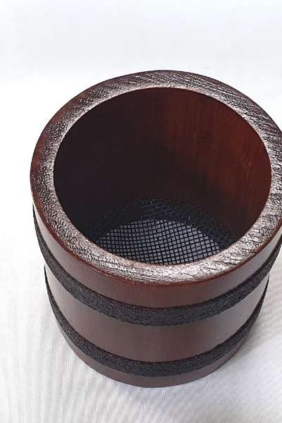 職人が作る円筒形の馬毛抹茶篩い 高級 外国人向け感謝ギフト